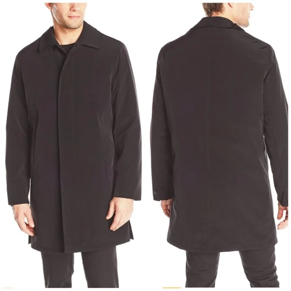 Calvin Klein Men’s Park Trench/Raincoat-42XL in Black- BRAND NEW, NEVER WORN - Picture 5 of 10